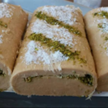 حلوا شکری پشمکی مغزدار 